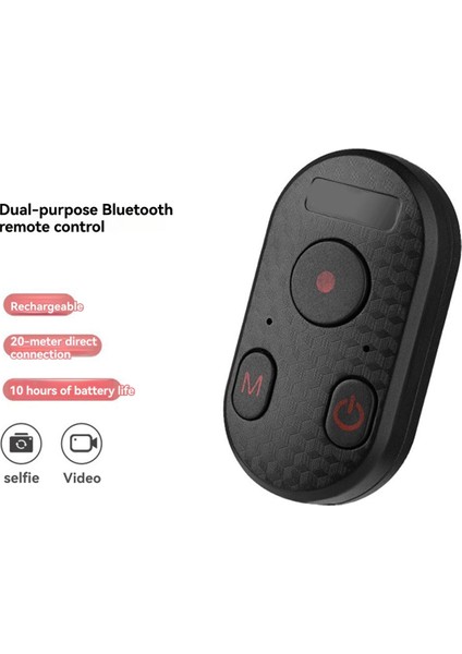 Bluetooth Kamera Uzaktan Kumanda 65FT Aralıklı Kamera Deklanşörü Iphone 12-16 Pro Max, Gopro 8-12 Için Android (Yurt Dışından) modelleri