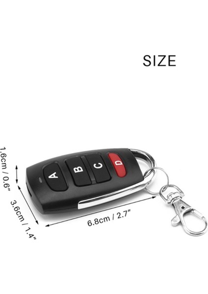 10PCS Kablosuz 433MHZ Uzaktan Kumanda Kopyala Öğrenme Çözme Hadde Yuvarlanma Kodu 433 Mhz Anahtar Uzaktan Açıcı (Yurt Dışından) modelleri
