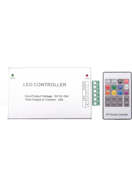 LED Denetleyici 12-24V Düşük Basınçlı Rf Renkli 20 Kezli Uzaktan Kumanda Rgb Işık Çubuğu Çizim Denetleyicisi (Yurt Dışından)