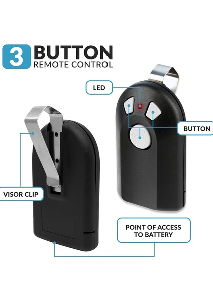Gıt-3 Acsctg Tip 3 Intellicode Garaj Kapı Açıcı Uzaktan Değiştirme Için 2pcs (Yurt Dışından) modelleri