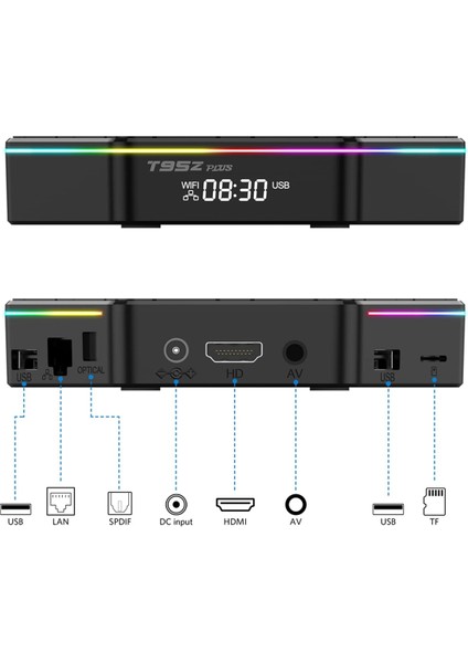 T95Z Plus Android 12 Tv Kutusu 8k Allwinner H618 2.4g 5g Wifi 6 Bt 5.0 Medya Oyuncu Android Kutusu 2GB+16GB, Abd Fiş (Yurt Dışından) fiyatları