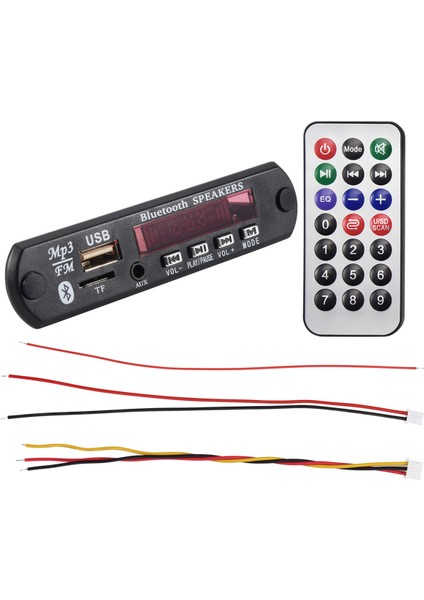 Bluetooth 5.0 Mp3 Decoder Tahtası Dc 5V 12V Car Fm Radyo Modülü Desteği Tf USB Aux Aux Aux (Yurt Dışından) fiyatları