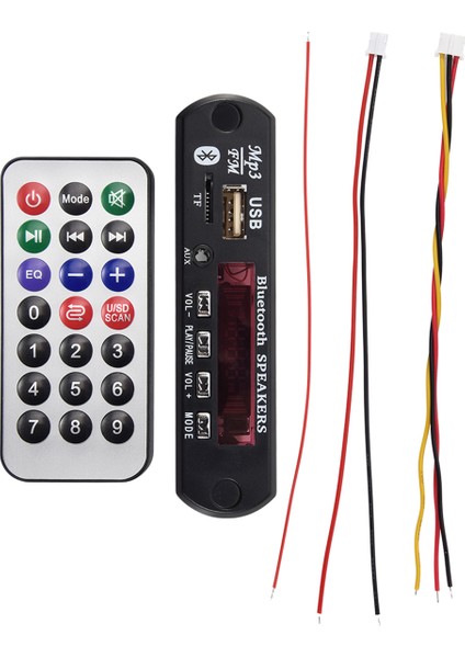 Bluetooth 5.0 Mp3 Decoder Tahtası Dc 5V 12V Car Fm Radyo Modülü Desteği Tf USB Aux Aux Aux (Yurt Dışından) modelleri