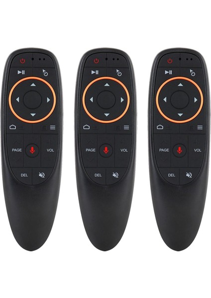 G10S 2.4g 3 Pcs/set Sesli Hava Uçan Fare Jiroskop Kablosuz Kızılötesi Arka Işık Tv Seti Üst Kutu Uzaktan Denetleyici (Yurt Dışından)