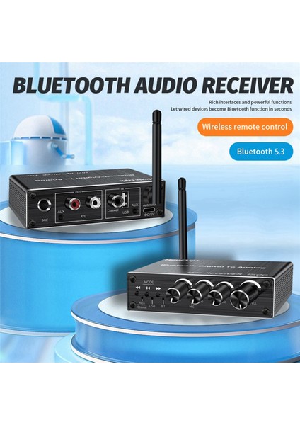 Alıcı Verici Aux 3.5mm Optik Koaksiyel Kablosuz Müzik Ses Bluetooth 5.3 Adaptör Dijitalden Analog Dönüştürücü (Yurt Dışından) fiyatları