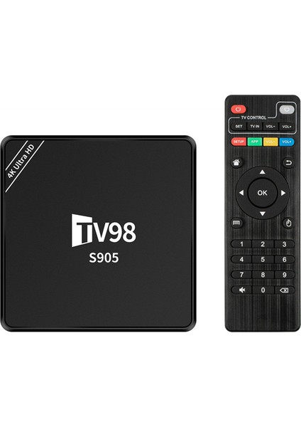 TV98 Tv Kutusu 1g+8g Set Üst Kutusu S9054K Android 12 Akıllı Tv Kutusu RJ45 10M 100M TV98 Medya Oynatıcı Ab Fişi (Yurt Dışından) indirimleri