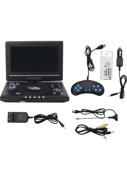 9.8 Inç Taşınabilir Ev Araba DVD Oynatıcı VCD CD CD Tv Oyuncusu USB Radyo Adaptör Desteği Fm Radyo Alma-Ab Fişi (Yurt Dışından)