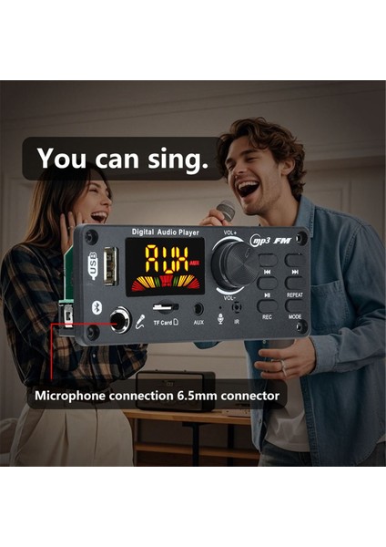 Bluetooth 5.0 Mp3 Wma Wav Decoder Tahtası DC12V Amplifikatör USB Tf Fm Araba Ses Müzik Oyuncusu Hoparlör Hacim Kontrolü (Yurt Dışından) fiyatları