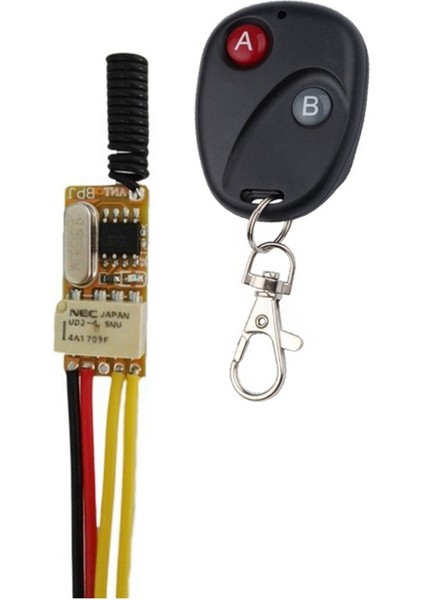 Mını Rf Uzaktan Anahtar 433MHZ 4.2V 4.5V 5V 6V 7.4V 9V 12V Küçük Röle Kablosuz Anahtarlar Kablosuz Anahtarlar Com Nc Röle Kontağı Yok (Yurt Dışından) fırsatları