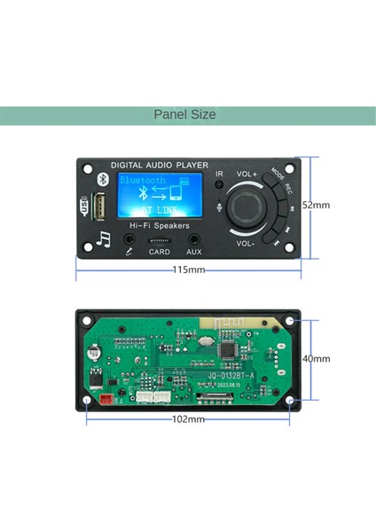LCD Ekran Mp3 Kod Çözücü Kart Bluetooth Modül Dıy Ürünleri Araba Ses Aksesuarları Ses Amplifikatör Kartı (Yurt Dışından) fiyatları
