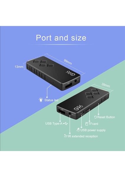 G96 Tv Stick Dongle 2gb+8gb Android 10 Akıllı Tv Kutusu 2.4g &amp; 5g Wifi Bluetooth Set Üst Kutu Medya Oyuncusu (Yurt Dışından)