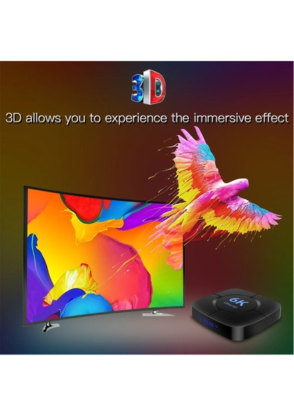 Akıllı 6k Tv Kutusu Android 10 Allwinner H616 Dört Çekirdek 2.4g/5ghz Wifi Bt 32GB 6k 4K Hd Video Medya Oyuncu Seti Ab Fişi (Yurt Dışından) fiyatları