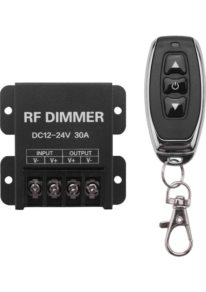12V Rf LED Dimmer Kablosuz Parlaklık 3 Anahtar Uzaktan Kontrolör Dc 12V- 24V 30A 360W 720W 5050 3528 Tek Renkli Şerit Işıkları (Yurt Dışından)