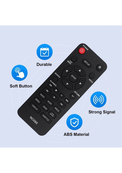 Magnavox Sanyo NC095 Uzaktan Kumandası Için Uzaktan Kumandayı Değiştirin (Yurt Dışından) fiyatları