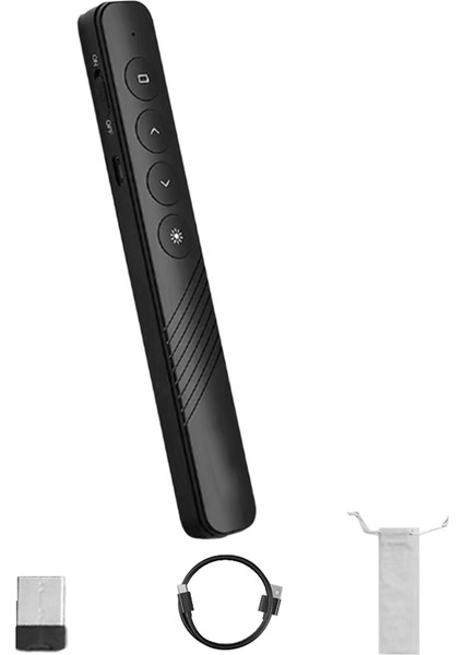Kablosuz Sunucu Flip Pen 2.4ghz USB Ppt Powerpoint Sunum Için Kırmızı Işık Dönüş Kalemi Slayt Siyah (Yurt Dışından) modelleri