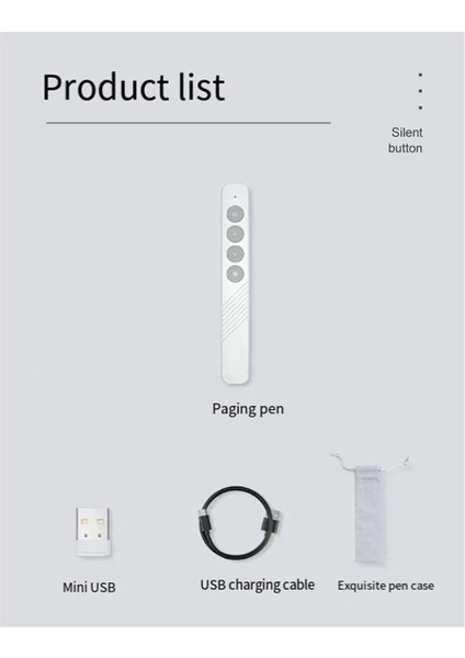 Kablosuz Sunucu Flip Pen 2.4ghz USB Ppt Powerpoint Sunum Için Kırmızı Işık Dönüş Kalemi Slayt Siyah (Yurt Dışından) fırsatları