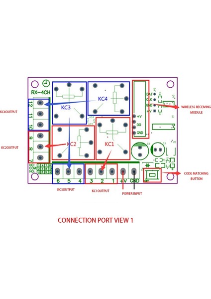 Dc 12V 4ch 4 Ch Kablosuz Rf Uzaktan Kumanda Işık Anahtarı Radyo Alıcı Modülü+Verici Garaj Kapıları/lamba (Yurt Dışından) indirimleri