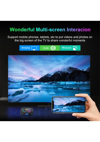 4+32G Akıllı Tv Kutusu Android 13 RK3528 HDR10 8k Rgb Işık Bt 5.0 Wifi6 Ses Medya Oyuncu Tv Kutusu Au Fiş (Yurt Dışından) modelleri
