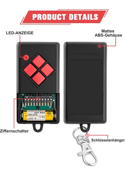 Dickert S10-868A4L00,868.3MHZ Için Garaj Kapısı Uzaktan Kumanda Am Dickert S10-868A1L00 Için El Verici, 2 Paket (Yurt Dışından) fiyatları