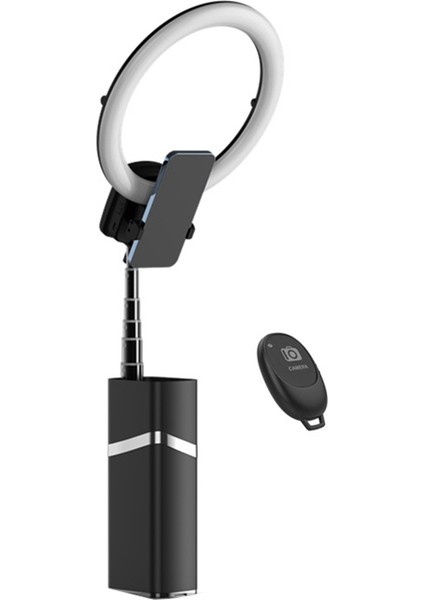 10 Inç Mini Taşınabilir LED Yüzük Dolgu Işık Tripod Masaüstü Ayarlanabilir Uzaktan Kontrol Lambası Canlı Akış Siyahı (Yurt Dışından) fırsatları