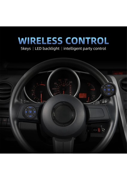 Kablosuz Bluetooths Uzaktan Kumandalı Araba Motosiklet Bisiklet Medya Düğmesi Mp3 Müzik Çalar Ios Android Telefon Tablet (Yurt Dışından) modelleri