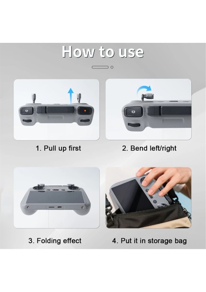 Djı Rc 2/rc Kontrolü Için Uzaktan Kontrolör Joystick Djı Flip, Air 3s, Air 3, Neo Için (Yurt Dışından) modelleri
