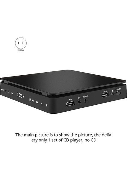 Mini CD Çalar Home Dvd/vcd Hd Video DVD Player Hifi Stereo Hoparlörler 1080P Tavabilir DVD Oynatıcı (Abd Fişi) (Yurt Dışından) fiyatları