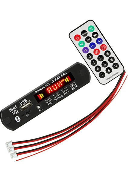 Dc 5V 2X3W 6W Amplifikatör Kod Çözücü Bluetooth V5.0 Araba Mp3 Çalar USB Kayıt Modülü Fm Aux Radyo Hoparlör Için (Yurt Dışından) modelleri