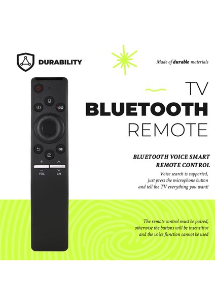 Samsung Smart Tv Bluetooth Remote Için Evrensel Ses Uzaktan Kumandası Değiştirme Tüm LED QLED LCD 4K 8k Hdr Kavisli Tv (Yurt Dışından) fırsatları