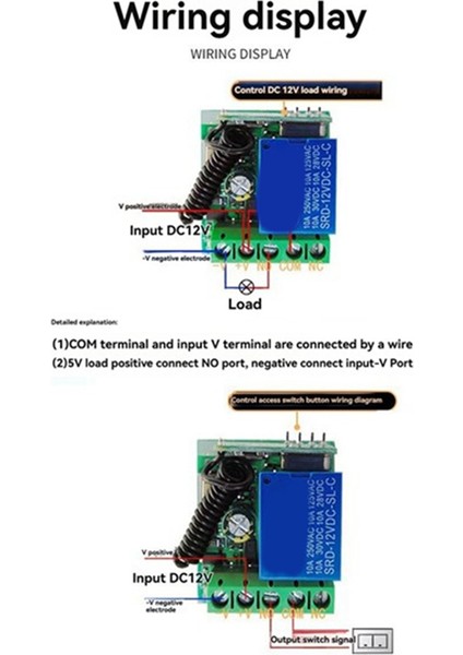 Evrensel Kapı Uzaktan Kumanda Anahtarı Dc 12V Rf 433 Mhz Garaj Kapısı LED Aydınlatma Için Kod Röle Alıcısını Sormak (Yurt Dışından) modelleri