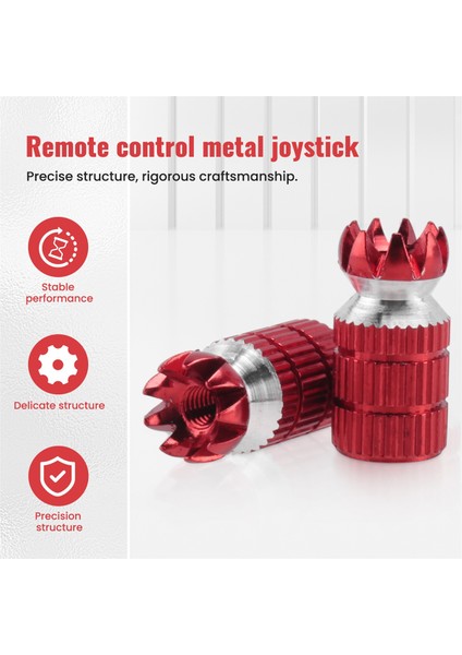 Alüminyum Rc Verici Çubuk Uçlar Denetleyici Başparmak Rocker M3 Tx Futaba / Frsky / Spektrum Için DX6I DX7S Dx8 Dx9 Taranis, Kırmızı (Yurt Dışından) indirimleri