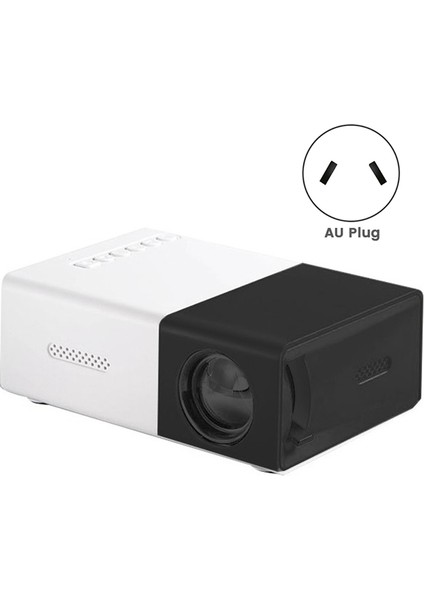 Okul Sezonu Çok Fonksiyonlu Sınıf Mini Projektör LED Mini Kablosuz 1080P Hd Projektör Au Fişi, Siyah Beyaz (Yurt Dışından) fırsatları