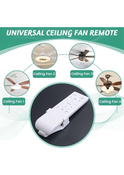 Evrensel Tavan Fanı Uzaktan Kontrol Kiti 40W 6 Hızlı Zamanlama Fonksiyonu Yedek Işıklar ve Dc Tavan Fanları Için Uzaktan (Yurt Dışından) modelleri