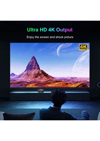 Akıllı Tv Kutusu Android 13 4+64G RK3528 8k Hdr 10 Wifi6 Bt 5.0 Voice Media Player Tv Kutusu Au Plug ile (Yurt Dışından)