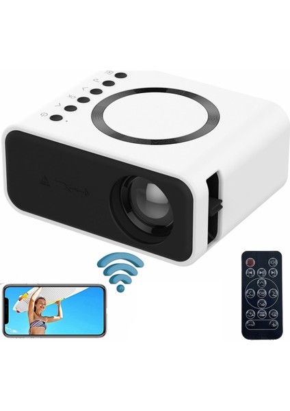 Mobil Video Mini Projector Theatre Media Player Kablolu Kablosuz Aynı Ekran Projektörü iPhone Android - Ingiltere Fiş (Yurt Dışından) fiyatları
