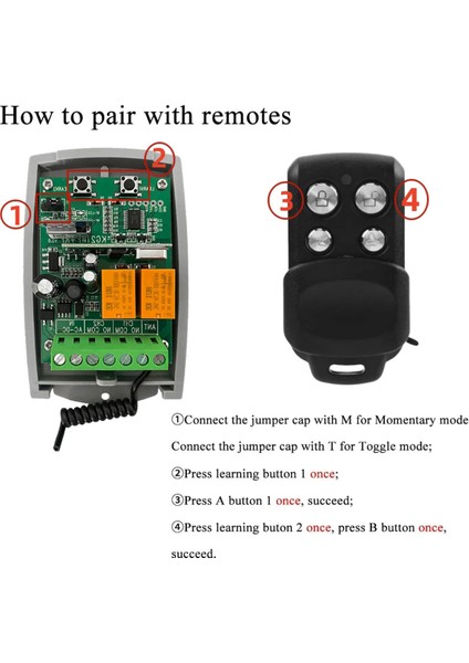 Tuya Wifi Garaj Kapısı Uzaktan Kumanda Alıcı 433MHZ 2ch Alıcı 12-24V Destek Uygulaması Rf Ses Kontrolü (Yurt Dışından)