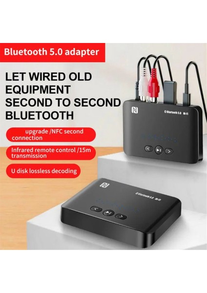 Nfc Bluetooth 5.0 Alıcı Verici Stereo Aux U Disk Rca Optik Kablosuz Bluetooth Adaptörü Tv Pc Araç Hoparlörü (Yurt Dışından) fırsatları