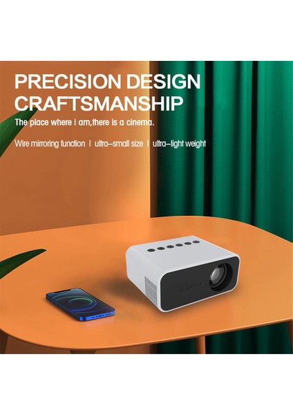 Portable Mini Projector Home Theatre Media Player Cinema Wireless Mulitscreen Projektör iPhone Android - Ingiltere Fiş (Yurt Dışından) fırsatları