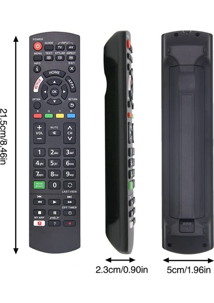 Panasonic Viera LCD Için Panasonic Tv Uzaktan Kumandası Için Universal Uzaktan Kumanda Netflix ile 3D Tv Led, Uygulama Düğmelerim (Yurt Dışından) fiyatları