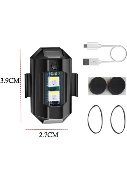 7 Renk Çakarlı Çarpışma Önleyici Drone Bisiklet Motorsiklet Uyarı Ikaz Ledi fiyatları