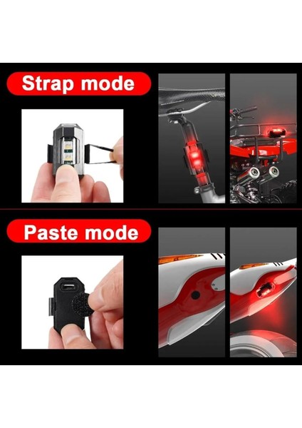 7 Renk Çakarlı Çarpışma Önleyici Drone Bisiklet Motorsiklet Uyarı Ikaz Ledi fırsatları