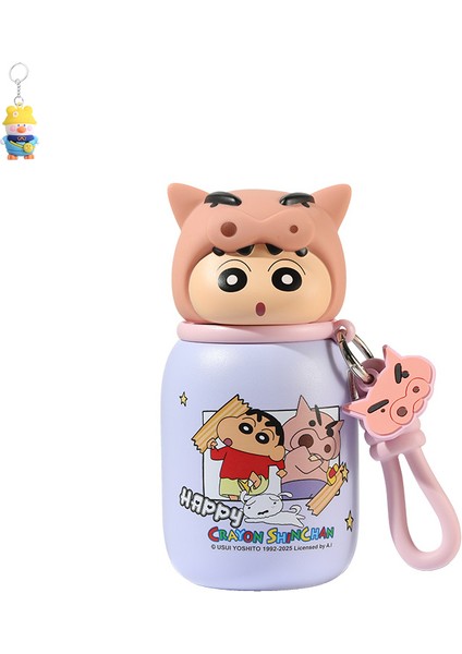 [Crayon Shin-Chan] Mini Termos Bardağı 316 Gıda Sınıfı Çocuk Su Bardağı Taşınabilir Yüksek Görünümlü Bardağı (Yurt Dışından)