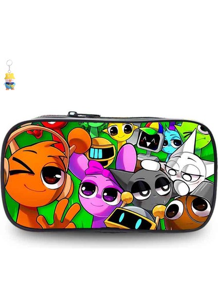 Sprunki Kalem Çantası Ilkokul Öğrencileri Kalem Çantası Kırtasiye Çantası Ritim Kutusu Karikatür Oyunları Çocuk Kalem Çantası (Yurt Dışından)