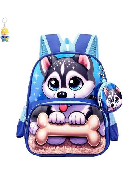 Çocuk Okul Çantası Büyük Kapasiteli Sırt Çantası Erkek ve Kız Anaokulu Sırt Çantası Karikatür Çantası (Yurt Dışından)