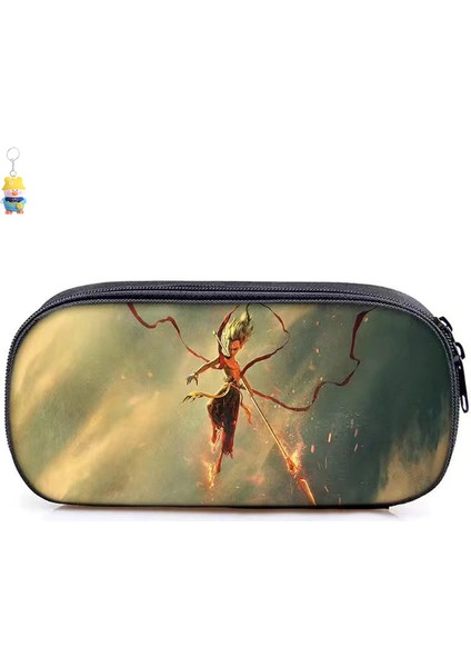 Nezha'nın Şeytan Çocuğu Naohai Kalem Çantası Ilkokul Öğrencileri Çocuk Kırtasiye Kutusu Erkek ve Kadın Kalem Çantası Kırtasiye Depolama Çantası (Yurt Dışından)