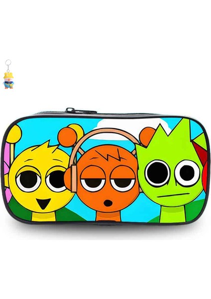 Sprunki Kalem Çantası Ilkokul Öğrencileri Kalem Çantası Kırtasiye Çantası Ritim Kutusu Karikatür Oyunları Çocuk Kalem Çantası (Yurt Dışından)