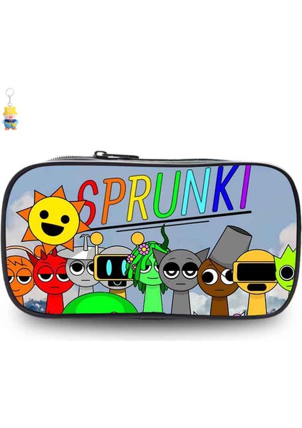 Sprunki Kalem Çantası Ilkokul Öğrencileri Kalem Çantası Kırtasiye Çantası Ritim Kutusu Karikatür Oyunları Çocuk Kalem Çantası (Yurt Dışından)
