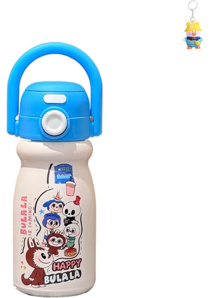 Karikatür Çocuk Termos Bardak 316 Paslanmaz Çelik Bir Bardak Çift Içme Bardak Sevimli Öğrenci Taşınabilir Su Isıtıcısı (Yurt Dışından)