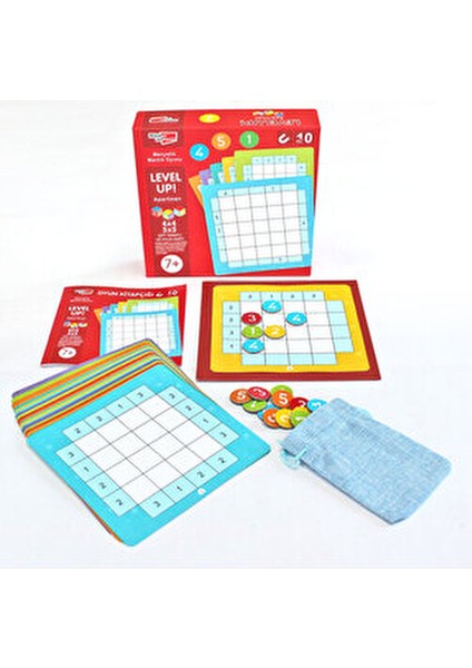 Dikkat Atölyesi Levelup! Manyetik Apartman Sudoku 4x4 5x5 Zeka Geliştirici Oyun 8-12 Yaş fiyatları