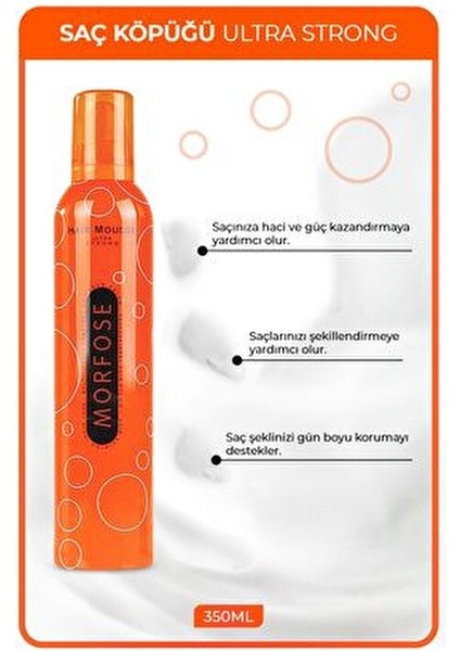 Ultra Strong Saç Köpüğü Tüm Saçlar İçin Güçlendirici Etki 350 ml 2 Adet indirimleri
